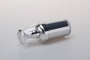 poteli a jariau cosmetig 15ml 30ml 60ml 120ml rownd moethus acrylig plastig hylif hufen cosmetig pwmp botel