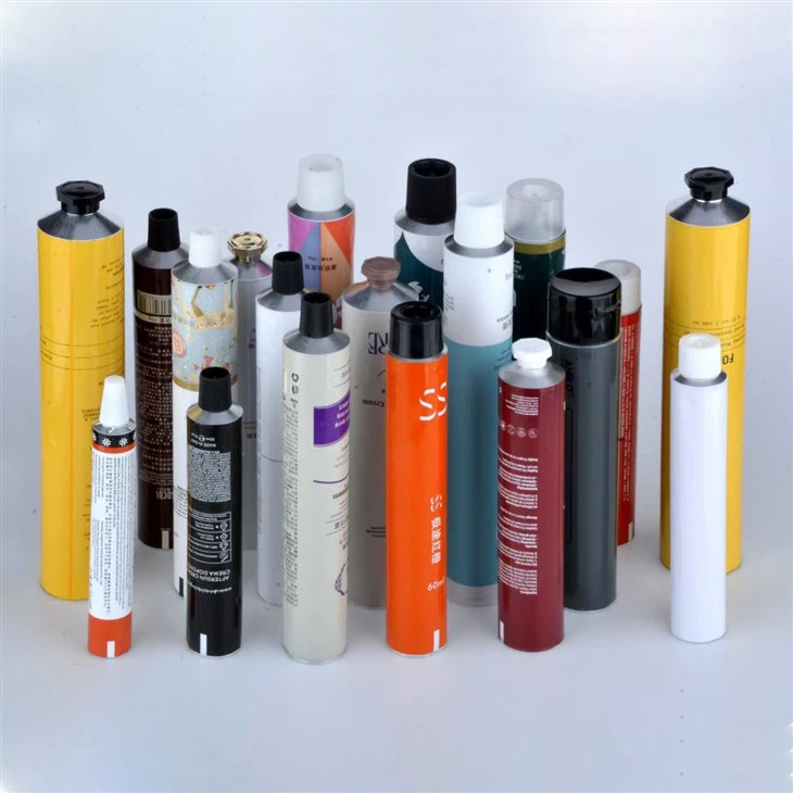 Tiwbiau alwminiwm ar gyfer colur